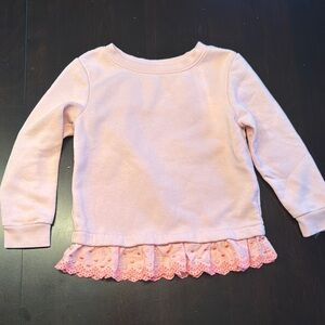 Old Navy Pink Lace Trim Sweater